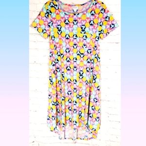 LuLaRoe Disney Geometric Mickey Dress